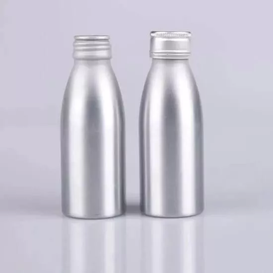Mini bottiglia di liquore in alluminio da 100 ml per liquori da viaggio